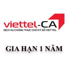 Chữ ký số Viettel gia hạn 1 năm