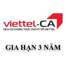 Chữ ký số Viettel gia hạn 3 năm