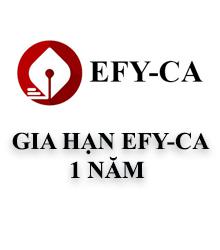 GIA HẠN CHỮ KÝ SỐ EFY-CA 1 NĂM